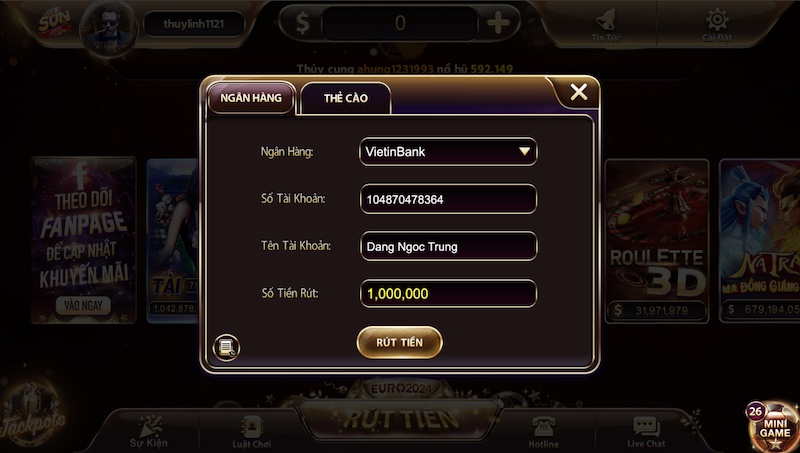 Rút tiền Sunwin: Chi tiết các bước đơn giản cho người mới 5 Lưu ý khi thực hiện thao tác rút tiền tại Sunwin